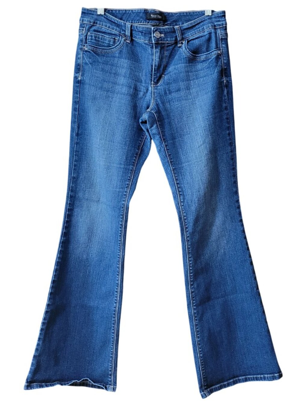 White House Black Market Blanc Premium Denim Flare Leg - Size 10R